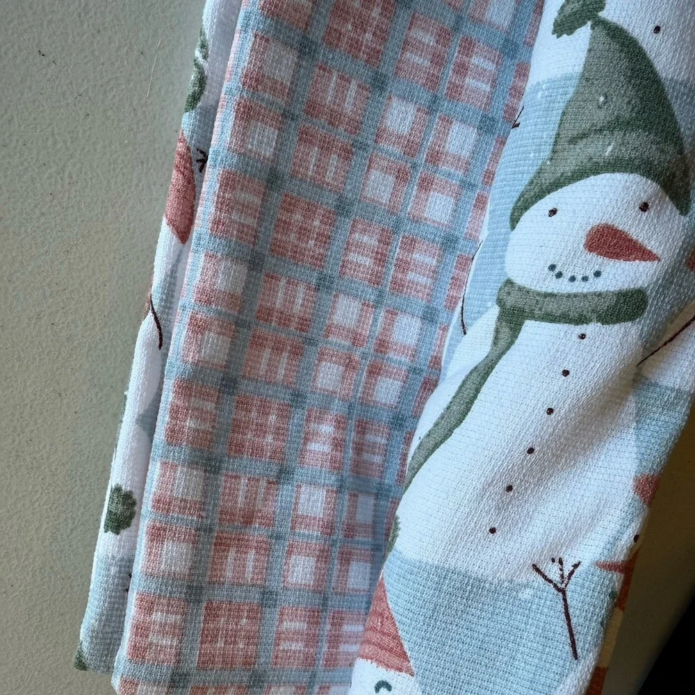 Rachel Zoe Christmas Holiday Kitchen Towels (3)‎ Snowman Holiday New